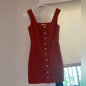 Urban Outfitters Burnt Orange Corduroy Dress